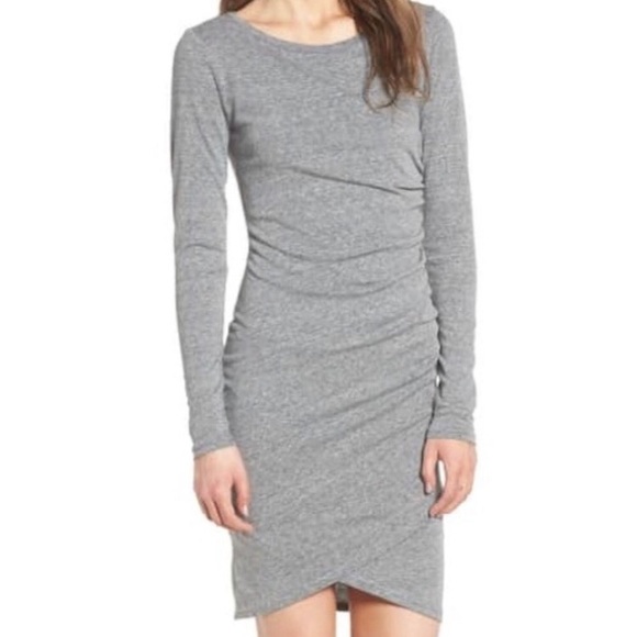 Leith Dresses & Skirts - LEITH gray ruched dress.